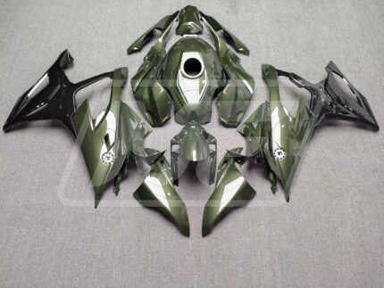 BMW S1000RR 2019-2022 Gloss Olive Green & Black ABS Fairings | Monster Fairings