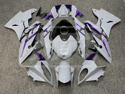BMW S1000RR 2017-2018 Gloss Nardo Gray & Black with Purple Chameleon & Carbon Fiber Style ABS Fairings | Monster Fairings