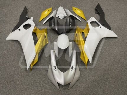 Yamaha R6 2017-2022 Silver White & Gold ABS Fairings | Monster Fairings