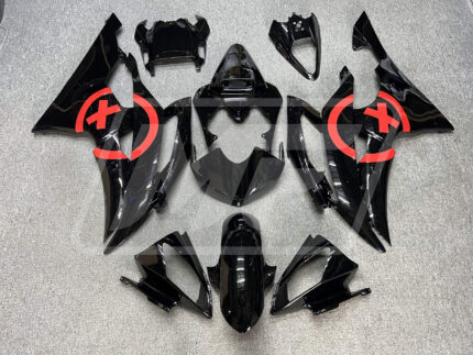 Yamaha R6 2008-2016 Gloss Black & Red ABS Fairings | Monster Fairings