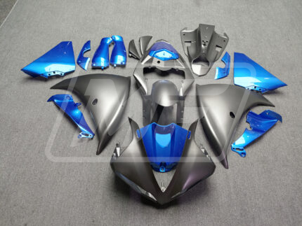 Yamaha R1 2009-2011 Matte Black & Blue ABS Fairings | Monster Fairings