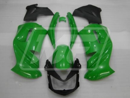Kawasaki Ninja 650R 2006-2008 Gloss Green & Matte Black ABS Fairings | Monster Fairings