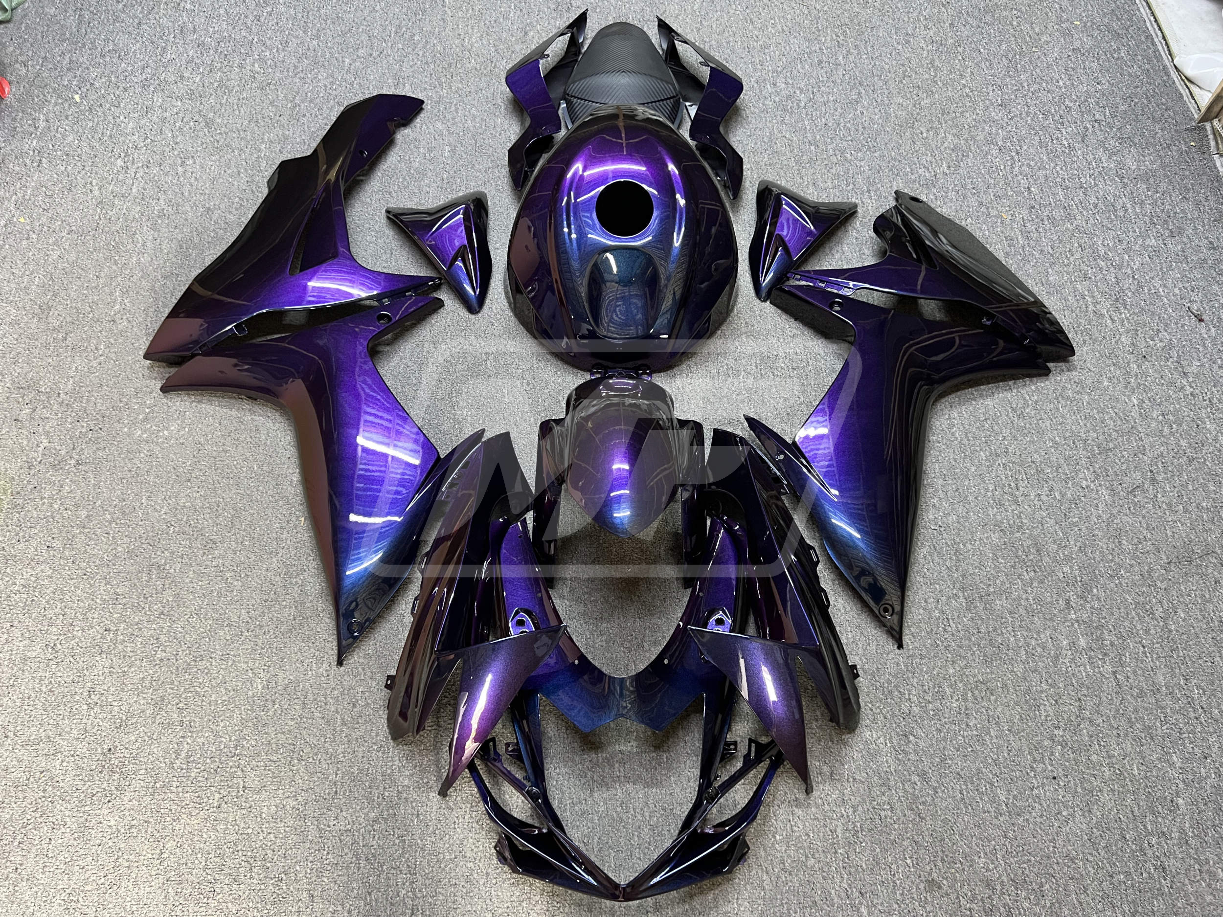 Suzuki GSXR 600-750 2011-2026 Gloss Purple Chameleon ABS Fairings