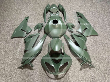 Kawasaki ZX6R 2009-2012 Matte Green ABS Fairings | Monster Fairings