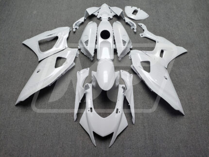 Yamaha R7 2021-2025 Gloss White Carbon Fiber Style ABS Fairings | Monster Fairings