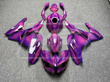 (IN STOCK TX) Kawasaki Ninja 500 2024-2026 Gloss Pink & Purple Gradient ABS Fairings | Monster Fairings