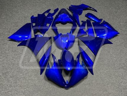 Yamaha R1 2012-2014 Gloss Blue & Silver ABS Fairings | Monster Fairings