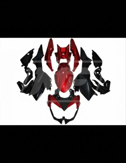 Kawasaki Z650 2020-2025 Gloss Red & Black ABS Fairings | Monster Fairings