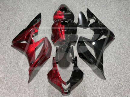 Honda CBR600RR 07-08 Gloss Candy Red & Black Pattern Split