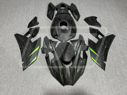 Kawasaki Ninja H2 15-25 Carbon Fiber Style with Green