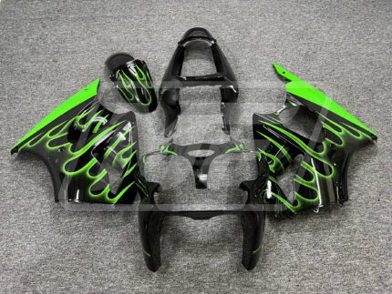 Kawasaki ZX-6R 00-02 Gloss Flame Green and Black