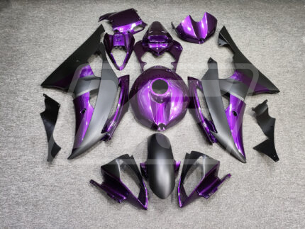 Yamaha R6 08-16 Matte Black and Purple Split