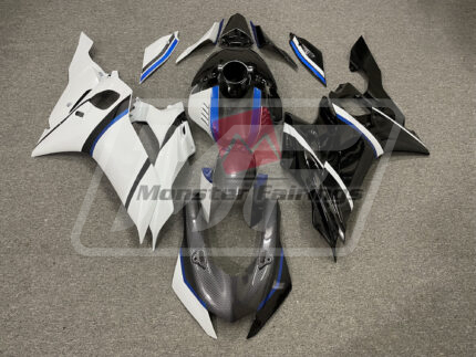 Yamaha R6 17-22 Sky Blue Carbon Fiber Style Split