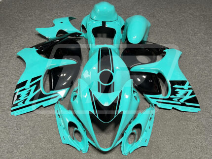 Suzuki GSXR 1300 2008-2020 Gloss Teal & Black ABS Fairings | Monster Fairings