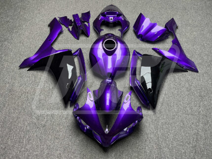 Yamaha R1 2007-2008 Gloss Purple & Black ABS Fairings | Monster Fairings