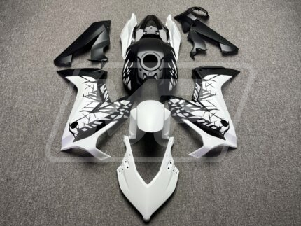 Honda CBR650R 2021-2023 Matte Black & White Shattered ABS Fairings | Monster Fairings