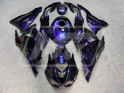 Kawasaki ZX6R 2024-2027 Gloss Dark Purple & Blue Chameleon ABS Fairings | Monster Fairings