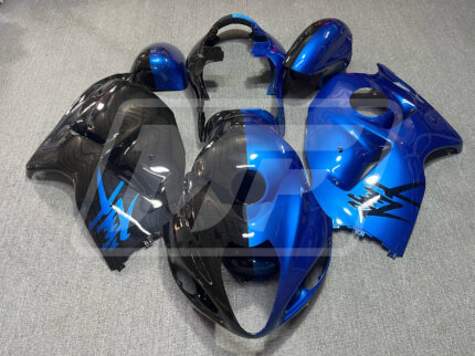 Suzuki GSXR 1300 1997-2007 Gloss Blue & Black Split ABS Fairings | Monster Fairings