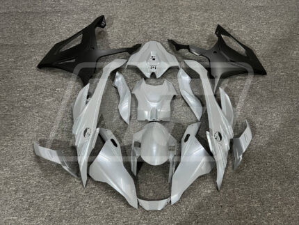 (IN STOCK) BMW S1000RR 2023-2024 Gloss Gray & Matte Black ABS Fairings | Monster Fairings