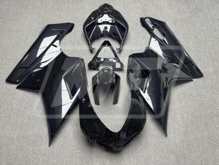 Ducati 848 1098 1198 2007-2013 Gloss Metallic Black ABS Fairings | Monster Fairings