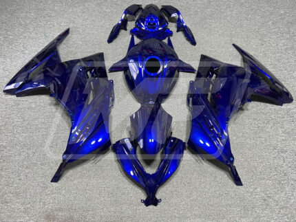 Kawasaki Ninja 300 2013-2022 Gloss Dark Blue ABS Fairings | Monster Fairings