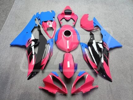 Yamaha R6 2008-2016 Gloss Pink & Blue with Black ABS Fairings | Monster Fairings