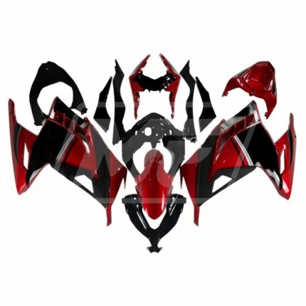 Kawasaki Z300 2015-2019 Gloss Red & Black ABS Fairings | Monster Fairings