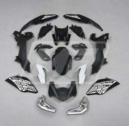 Kawasaki Z650 2017-2019 Gloss Black & White ABS Fairings | Monster Fairings