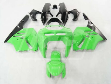 Kawasaki ZX9R 1994-1997 Gloss Green & Black ABS Fairings | Monster Fairings