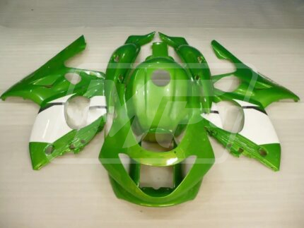 Yamaha 600R Thundercat 1997-2007 Gloss Green & White ABS Fairings | Monster Fairings