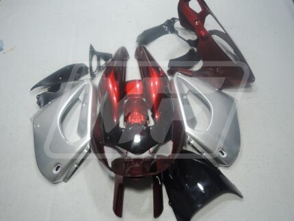 Yamaha Thunderace/YZF1000R 2014 Gloss Silver & Red with Black ABS Fairings | Monster Fairings