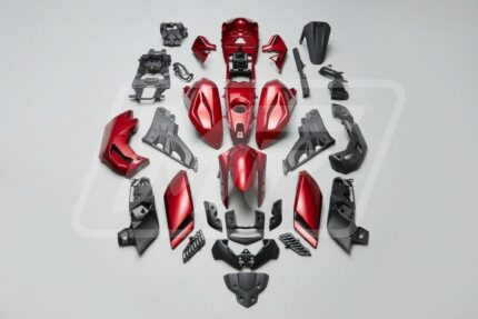 Yamaha MT125 2015 Gloss Red & Black ABS Fairings | Monster Fairings