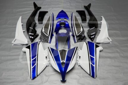Yamaha TMAX 530 XP500 2012-2014 Gloss Blue & White with Black ABS Fairings | Monster Fairings